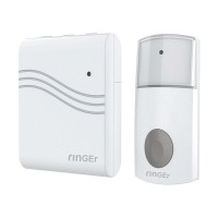 Portable wireless doorbell, white