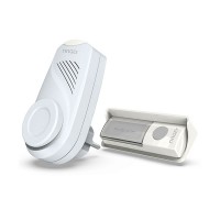 Wireless door chime with male and female plug